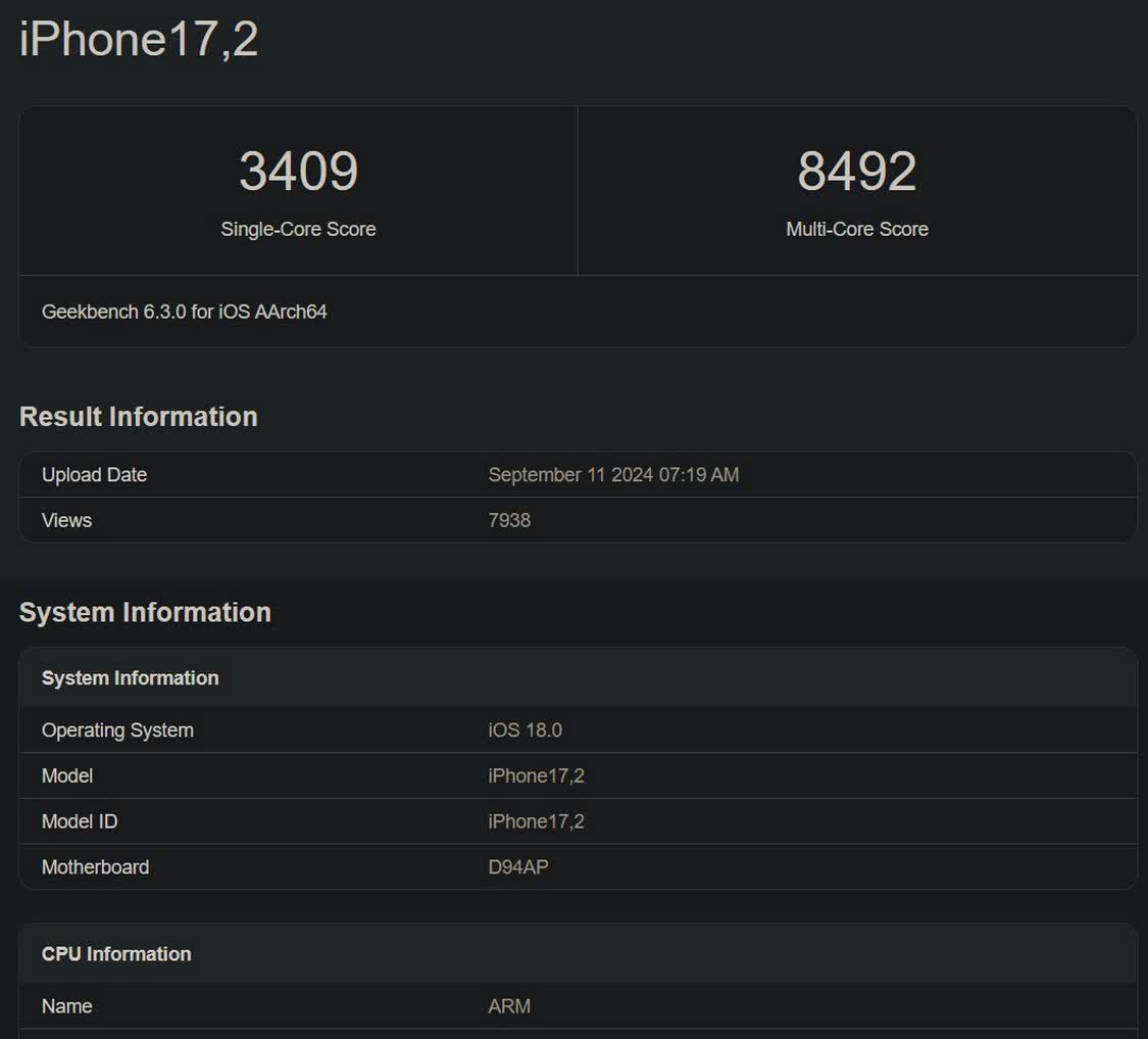 L'A18 Pro de l'iPhone 16 surpasse les flagships Android dans les benchmarks, mais Snapdragon 8 Gen 4 pourrait être encore plus rapide 3 1726245812 727 LA18 Pro de liPhone 16 surpasse les flagships Android dans