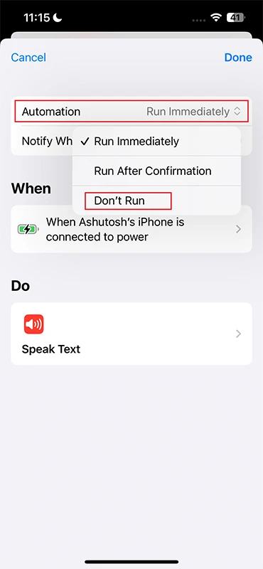 Astuce iPhone : Faites parler votre iPhone lorsqu'il se recharge ! 5 Faire annoncer l'iPhone lorsqu'il charge