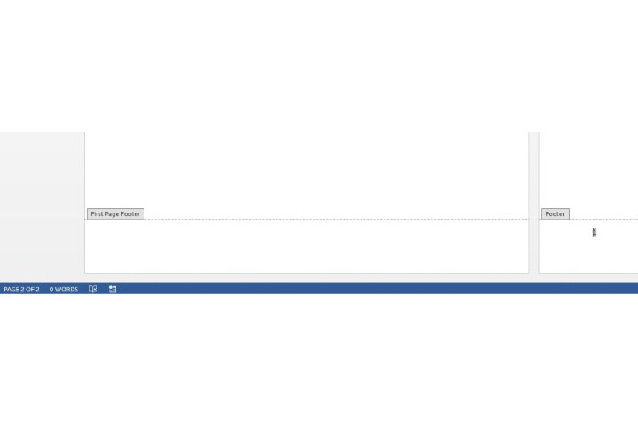 Numéro de page commençant à la page 2 dans Microsoft Word.