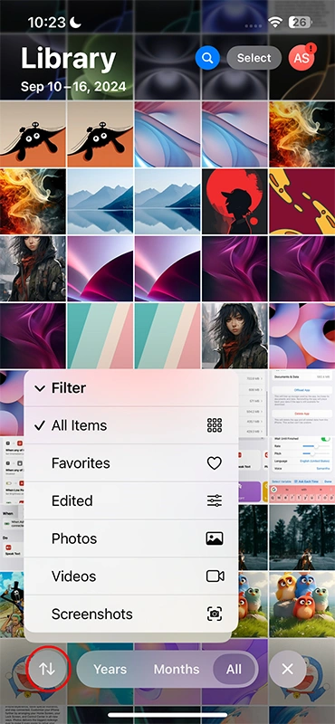 Découvrez 8 nouvelles fonctionnalités photos dans iOS 18 pour iPhone 6 Filtrer dans Photos sur iOS 18