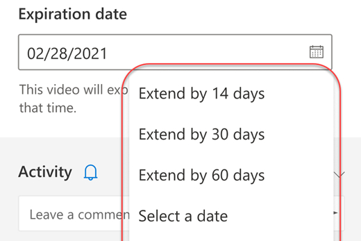 Dates d'expiration des enregistrements Teams.