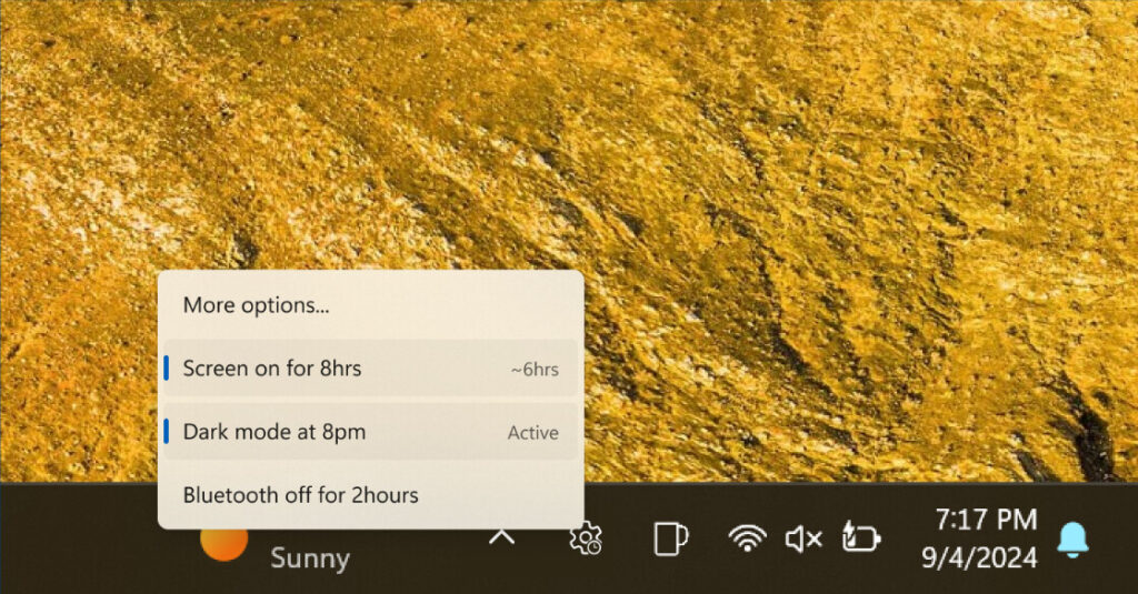 PowerToys : bientôt vous pourrez programmer des changements temporaires dans les paramètres de Windows 4 PowerToys planifier les changements de paramètres Windows