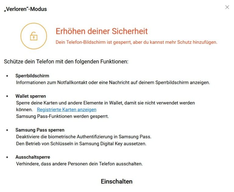 Retrouver vos appareils Samsung facilement avec Smartthings Find ! 8 Parfois, il n'y a pas d'autre choix que de verrouiller. (Capture d'écran)