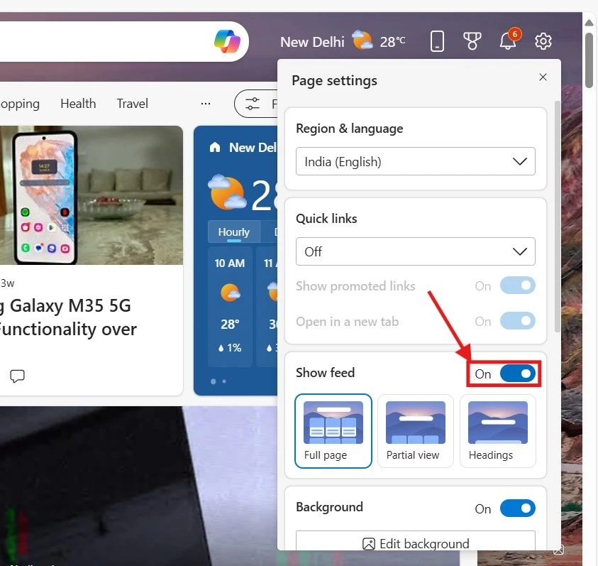 1727436186 466 Comment supprimer Microsoft News comme page daccueil sur Edge.webp