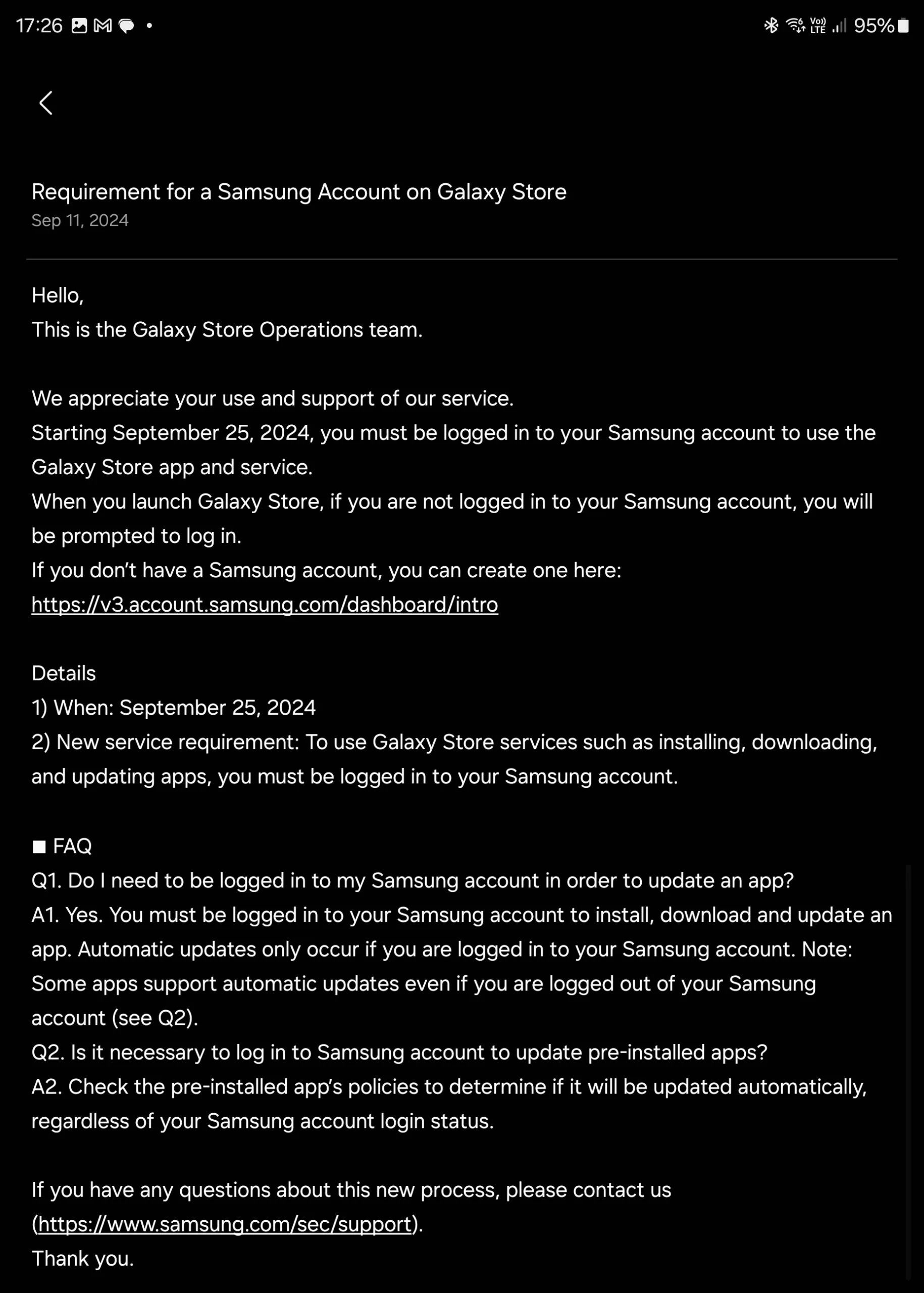 Très bientôt, si vous n'avez pas de compte Samsung, vous ne pourrez pas accéder à la Galaxy Store 3 Bientôt, sans compte Samsung, vous ne pourrez plus accéder à la Galaxy Store