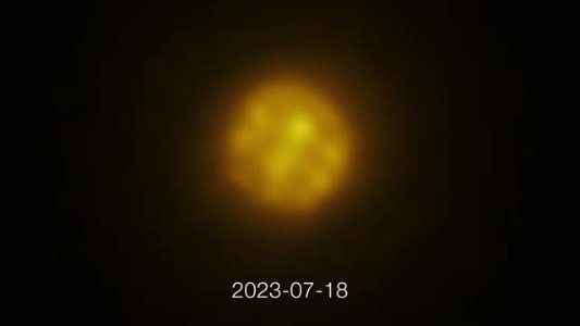 Bulles en mouvement grandes 75 fois le Soleil filmées pour la première fois sur une étoile : la vidéo 2 Miniature de vidéo