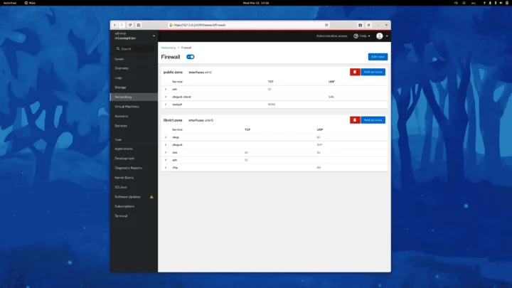 Cockpit : l'interface web pour gérer n'importe quel serveur Linux 3 Cockpit linterface web pour gerer nimporte quel serveur