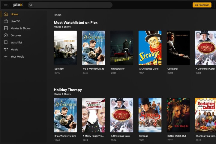 Comment utiliser Plex Media Server pour regarder tous vos médias 3 L'onglet Accueil du Plex Media Server sur un navigateur Web.