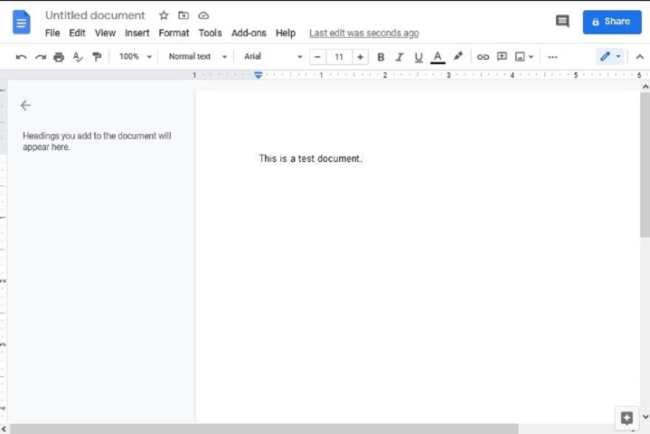 Devriez-vous utiliser Microsoft Word ou Google Docs 2 Capture d'écran montrant l'interface de Google Docs.