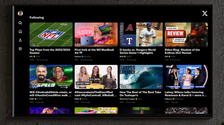 Elon Musk étend X avec une nouvelle application TV pour le streaming dans le salon 1 Elon Musk expands X with new TV app for living room streaming