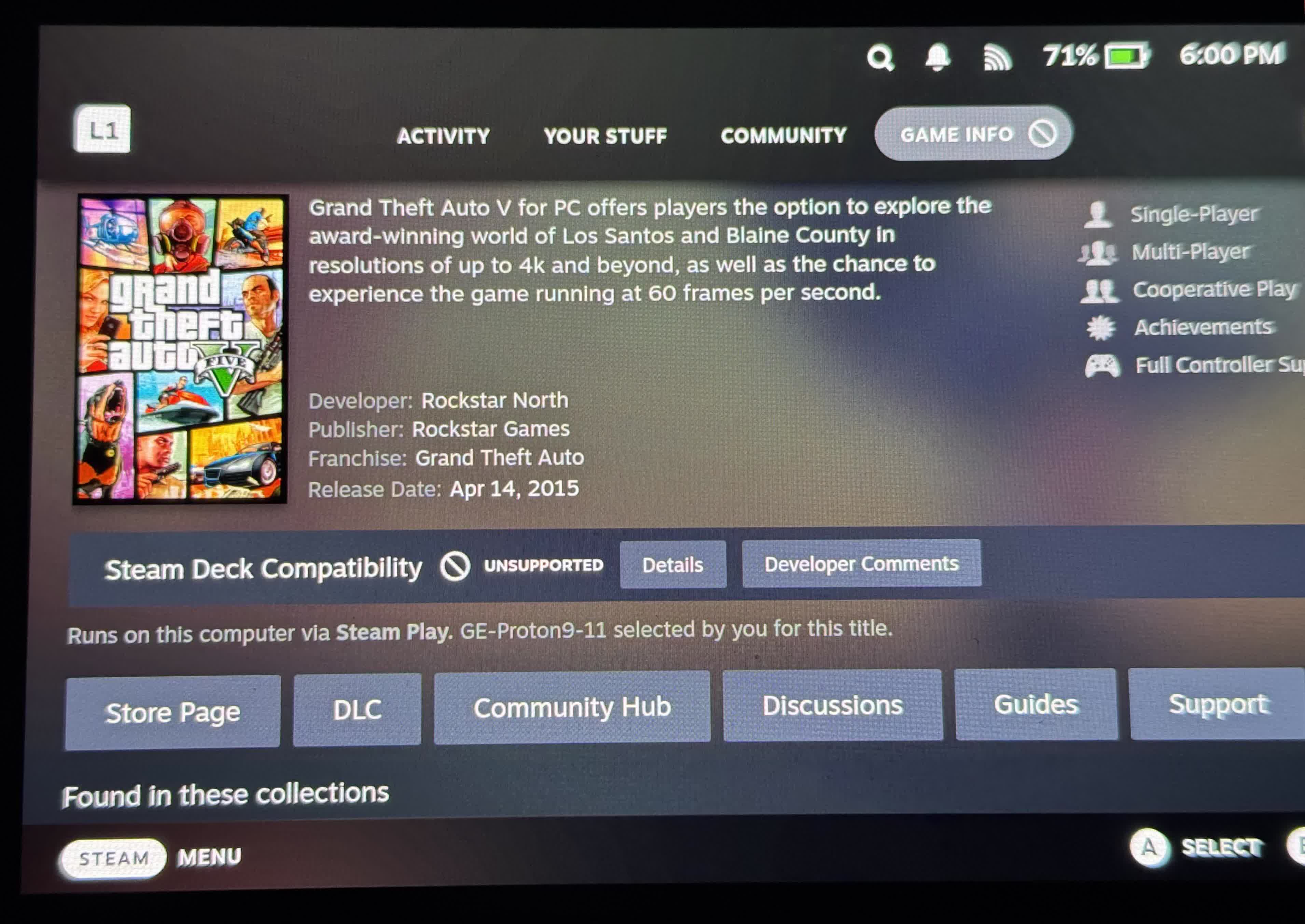 GTA V déclaré "non pris en charge" sur Steam Deck suite à la mise à jour anti-triche de BattlEye 2 GTA V declare quotnon pris en chargequot sur Steam Deck