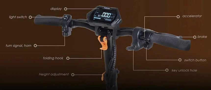 KUKIRIN G2 MAX : La trottinette électrique tout-terrain à la puissance démesurée 6 Kukirin G2 Max Lcd