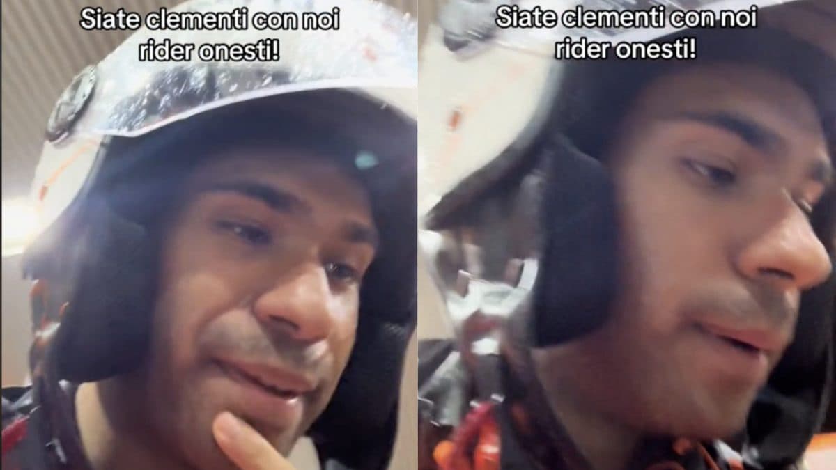 La vidéo du livreur sous le déluge : “Excusez-moi si le sandwich arrive froid”. Les commentaires : “Sors quand même” 2 Image