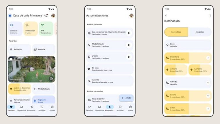 L'application Google Home repense son interface avec une barre de recherche pratique 1 L'application Google Home redessine son interface avec une pratique barre de recherche