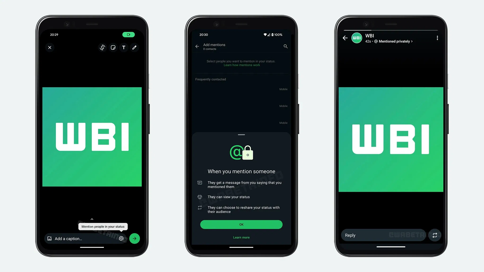 Maintenant, tu peux mentionner d'autres personnes dans tes statuts WhatsApp 3 Comment mentionner une autre personne dans un statut de WhatsApp