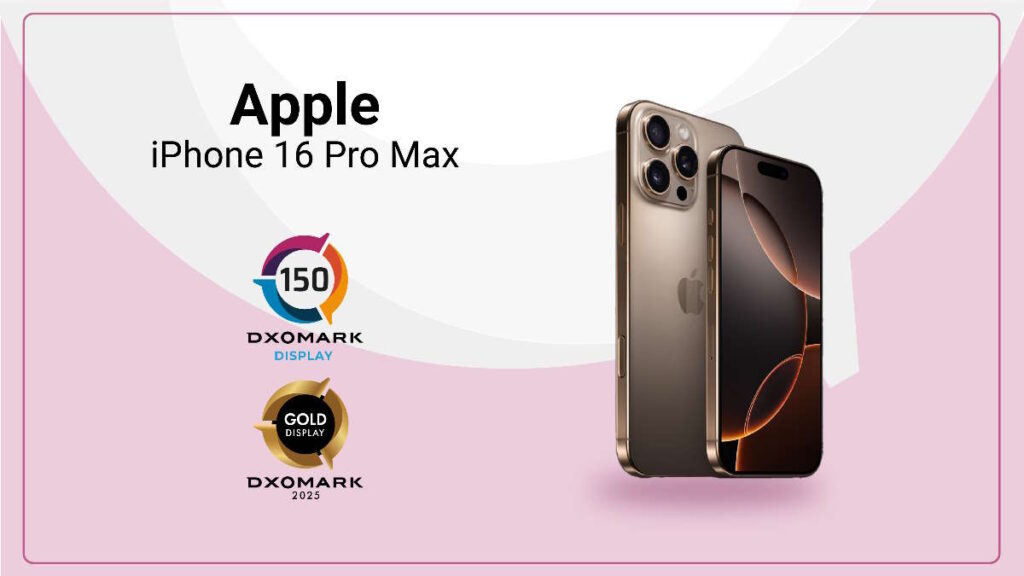 DXOMARK a testé l'écran de l'iPhone 16 Pro Max et l'a laissé bien loin de la concurrence 4 iPhone 16 Pro Max écran DXOMARK