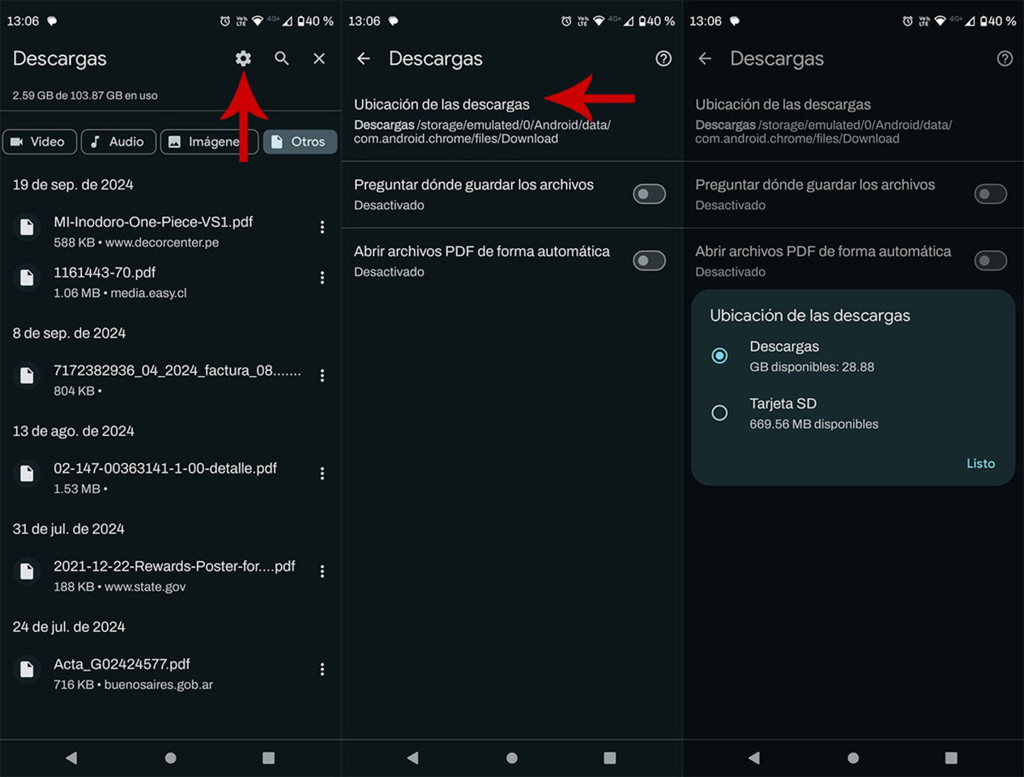 Comment voir les téléchargements de Google Chrome sur Android 5 Changer l'emplacement des téléchargements de Chrome sur Android