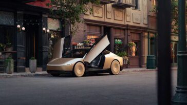 Elon Musk dévoile le Cybercab autonome et le Robovan lors d'un événement sur le thème de la science-fiction 5 Elon Musk unveils autonomous Cybercab and Robovan at sci-fi-themed event