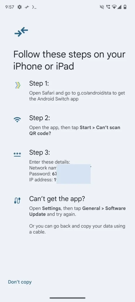 Android iOS Google app changements