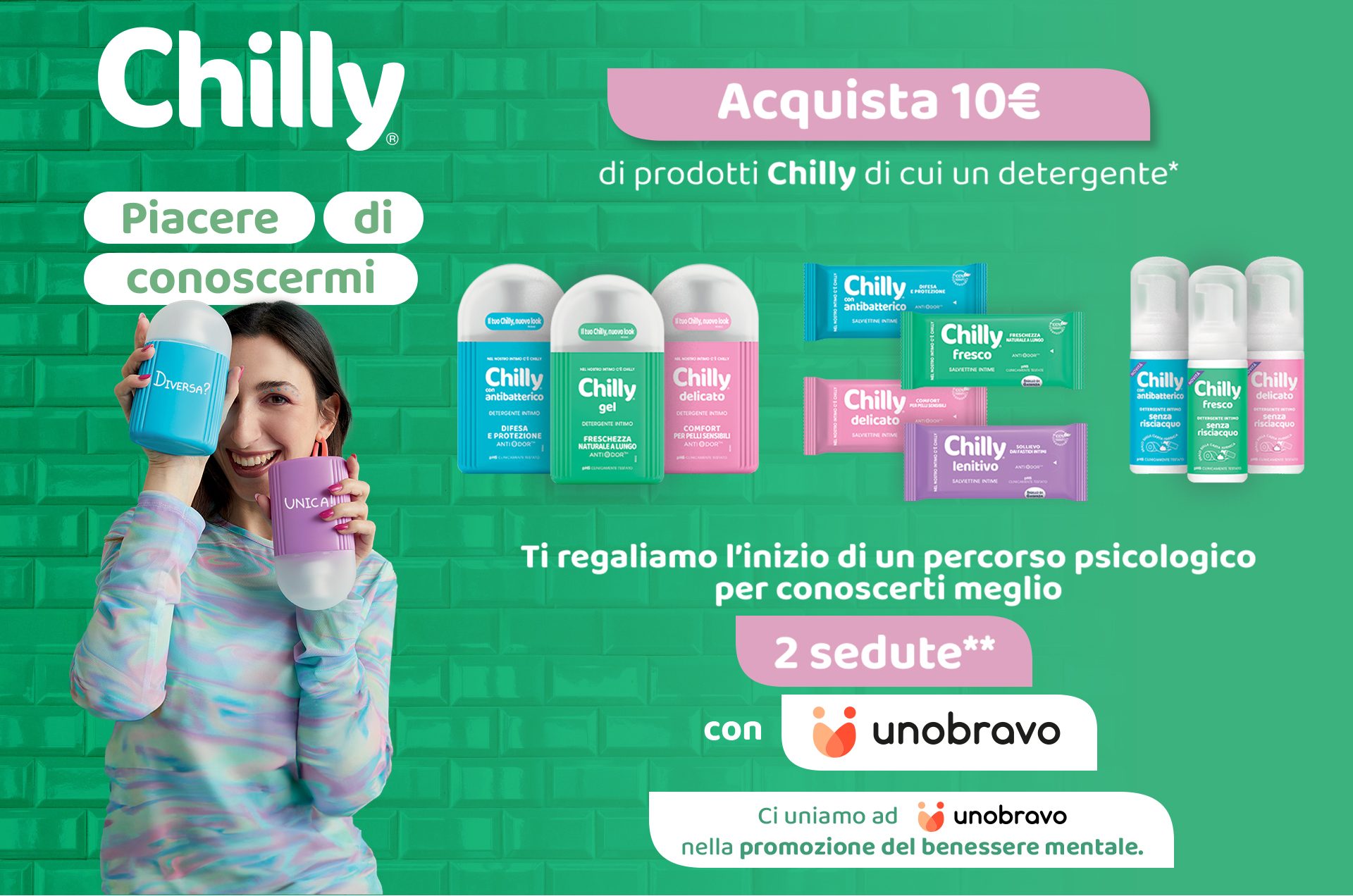 "Achetez nos produits, nous vous offrons un psychologue" : que se cache derrière la campagne Unobravo-Chilly 3 La campagne publicitaire "Plaisir de faire connaissance"