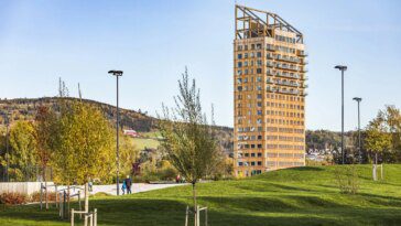 Des gratte-ciel en bois style Ikea émergent dans le monde entier grâce au "bois massif" 4 Ikea-style wooden skyscrapers are popping up worldwide thanks to mass timber