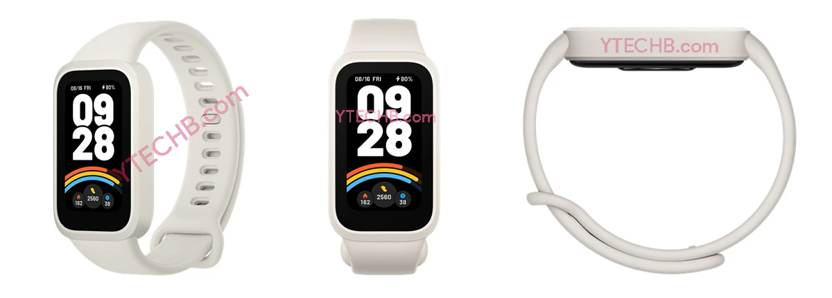 Exclusif : Fuites des rendus et des spécifications de la Xiaomi Smart Band 9 Active 3 Rendus du Xiaomi Smart Band 9 Active
