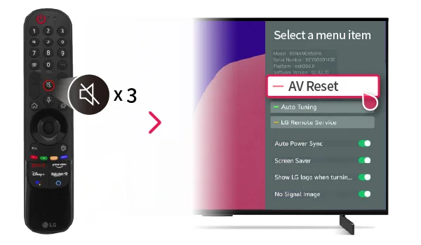 Comment résoudre le problème de son qui ne fonctionne pas sur une télévision LG 4 réinitialiser les paramètres A/V sur un téléviseur LG