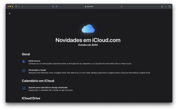 Apple a mis à jour le site iCloud.com avec de nouvelles fonctionnalités 4 Image d'iCloud web