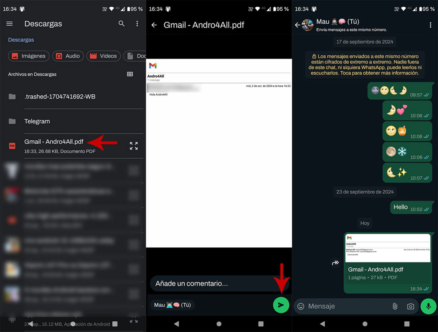 Envoyer des courriels vers WhatsApp