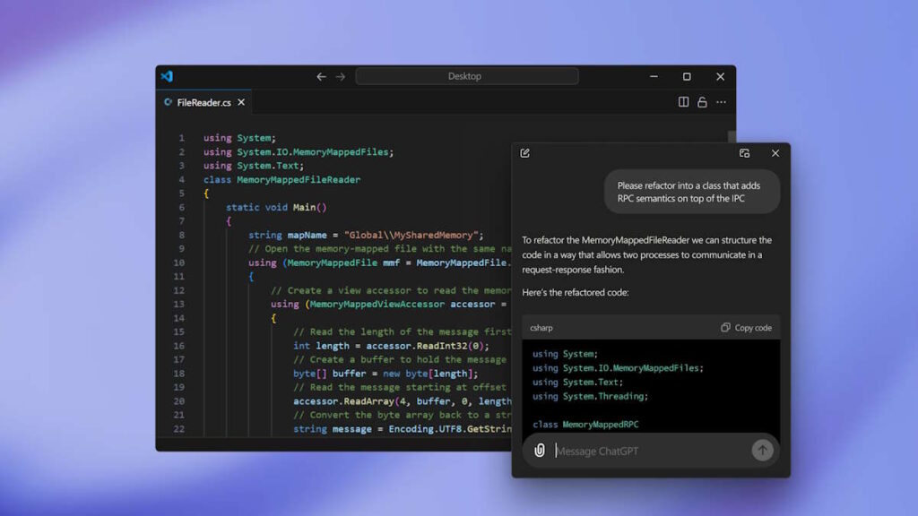 OpenAI recommence à croître et apporte maintenant ChatGPT sur Windows, dans une application dédiée 3 OpenAI chatGPT Windows app IA