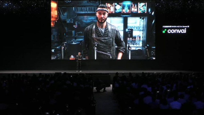 Je suis entré dans la Den of Wolves pour en apprendre sur Unity 6 7 Le PDG de Nvidia donnant un discours d'ouverture à Computex.