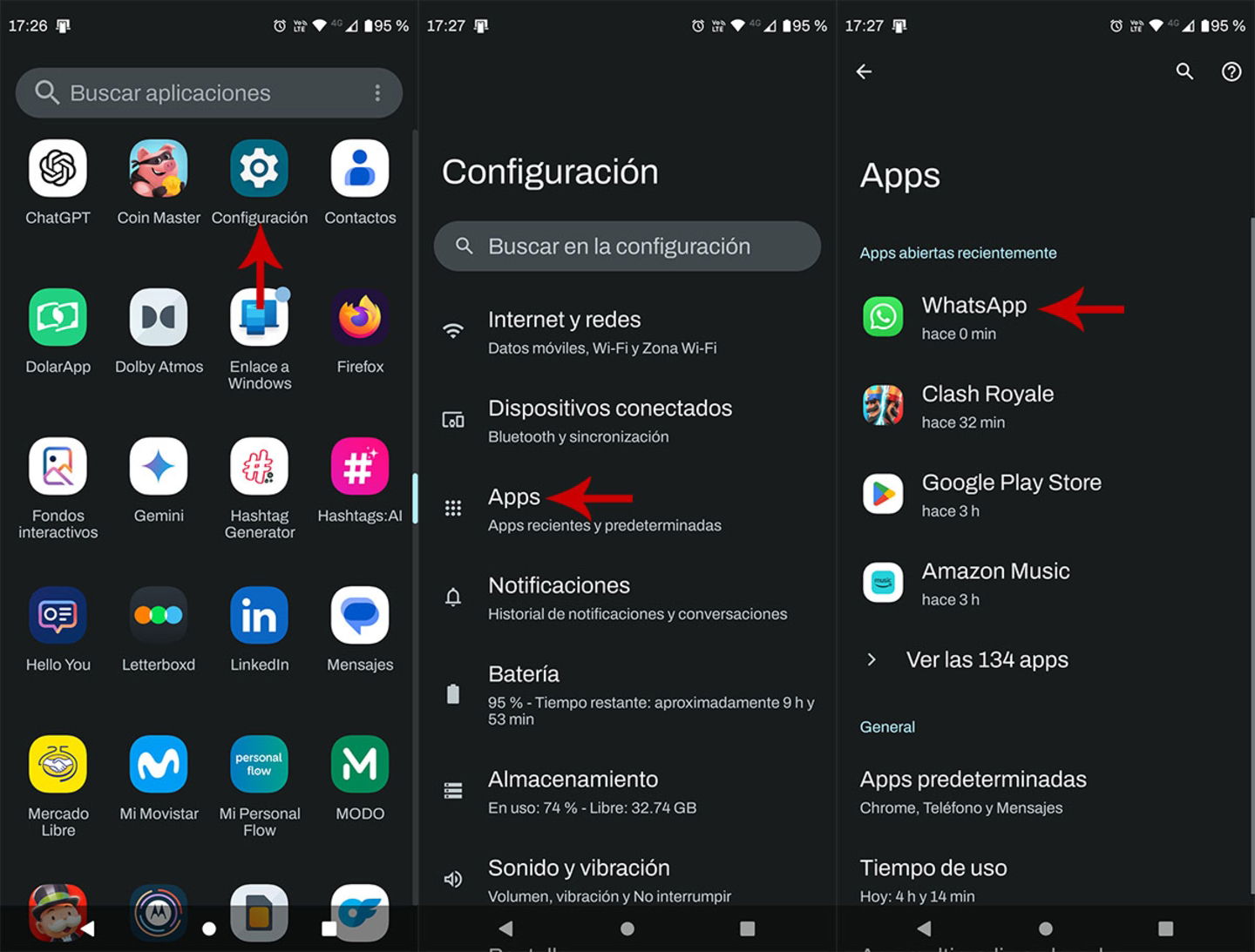 Les audios de WhatsApp ne s'écoutent pas dans le haut-parleur : comment résoudre le problème 6 Accédez aux paramètres du téléphone