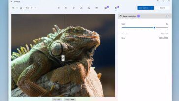 Microsoft Photos app gets AI super resolution upscaling in Windows Insider build