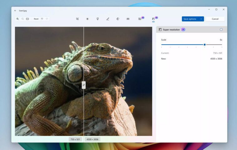 Super Resolution : une révolution pour améliorer vos images sur Windows 11 1 Microsoft Photos app gets AI super resolution upscaling in Windows Insider build