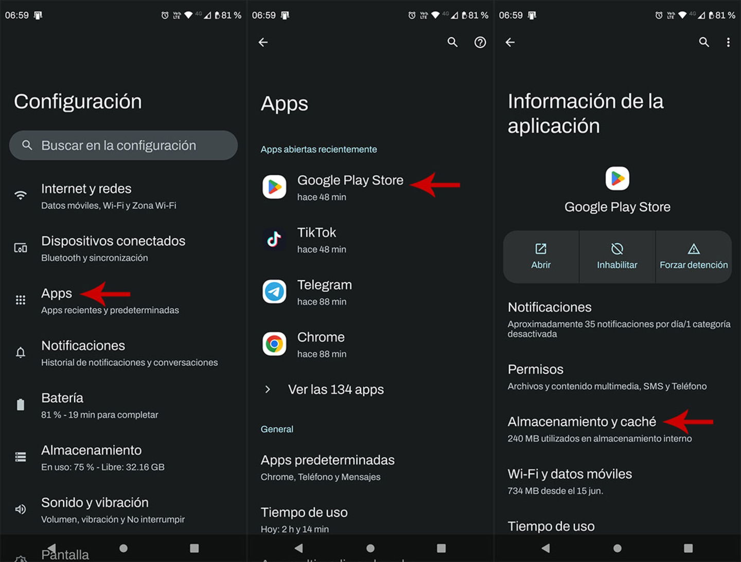 Comment résoudre l'erreur "android.process.media s'est arrêté" sur votre appareil Android 5 Effacer le cache des applications Google