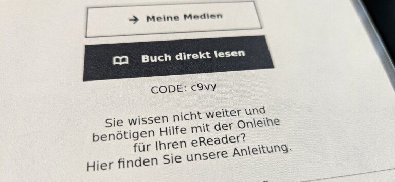 Comment utiliser l'Onleihe sur votre Tolino pour maximiser votre expérience de lecture 8 Bon à savoir : Tu n'as besoin du code qu'une seule fois. (Photo: Sven Wernicke)