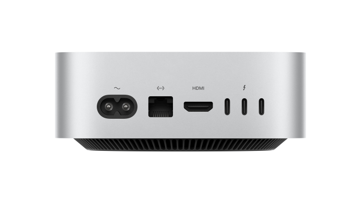 Après 14 ans, le Mac mini fait enfin peau neuve 3 Les ports à l'arrière du Mac mini M4.