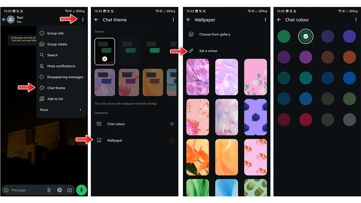 Comment Personnaliser Vos Discussions WhatsApp avec de Nouveaux Thèmes de Chat 3 Comment personnaliser les chats WhatsApp avec de nouveaux thèmes de chat