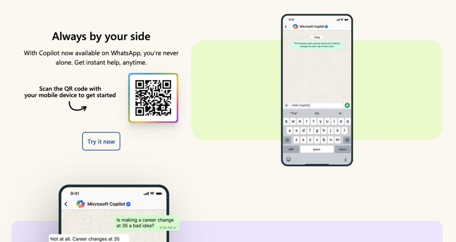 Comment profiter pleinement de Microsoft Copilot sur WhatsApp : guide complet 3 Comment utiliser Microsoft Copilot dans WhatsApp : guide complète