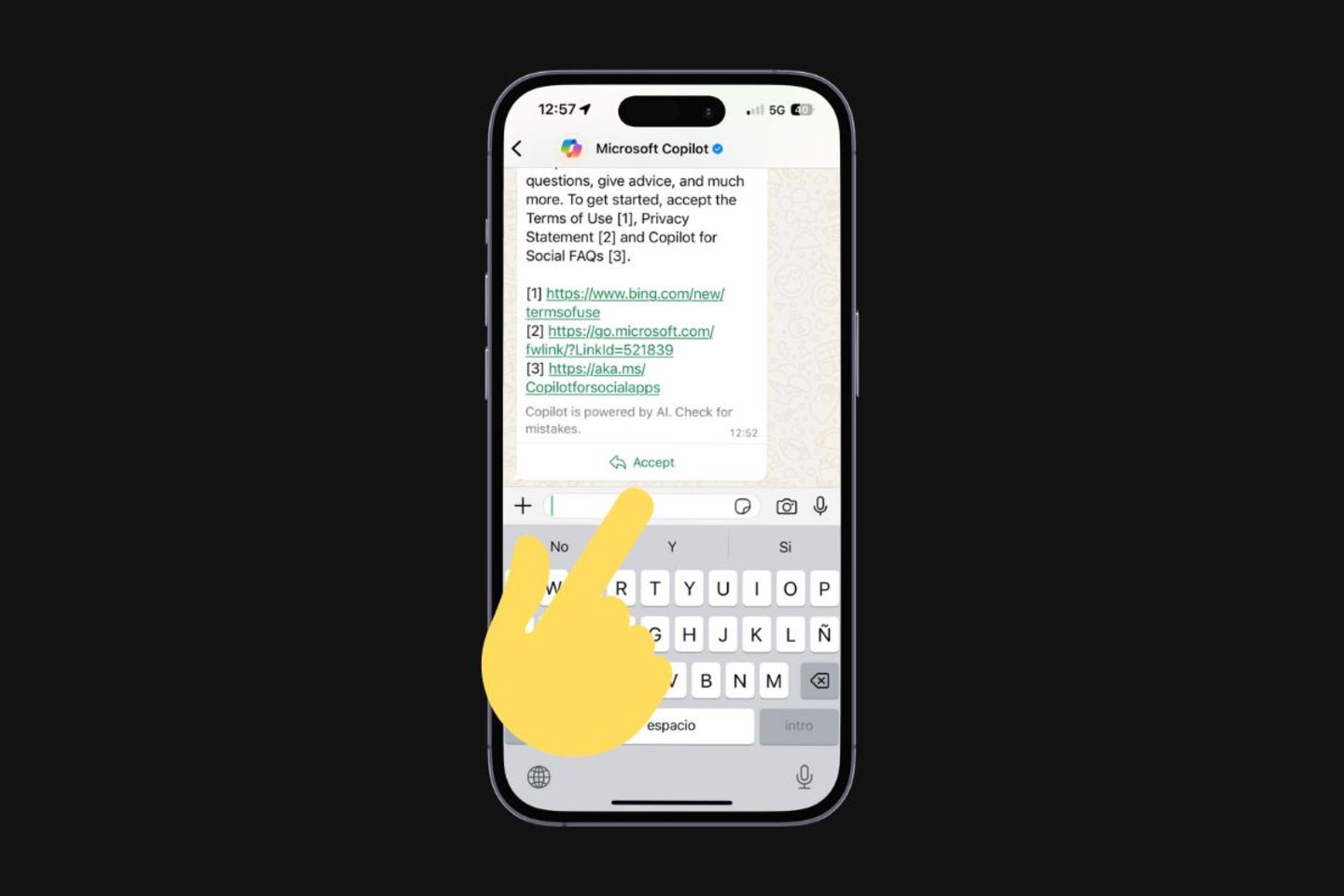 Comment profiter pleinement de Microsoft Copilot sur WhatsApp : guide complet 6 Comment utiliser Microsoft Copilot dans WhatsApp : guide complète