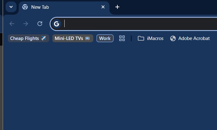 Groupes d'onglets dans Google Chrome.