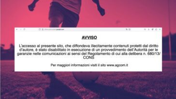 Accès bloqué à Google Drive : selon Piracy Shield, c'est un site qui diffuse des matchs de Serie A 10 Image