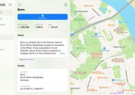 Apple Cartes Informations Ville sur navigateur