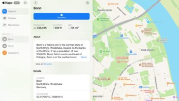 Cartes Apple sur le Web : 5 fonctionnalités qui surpassent Google Maps 28 Apple Cartes Informations Ville sur navigateur