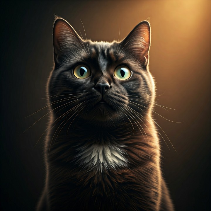 L'IA de Google a aidé à remporter deux prix Nobel cette semaine 6 Une image d'un chat noir générée par Imagen 3.