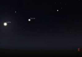 La Lune et Jupiter duettent dans le ciel d'aujourd'hui 21 octobre : à quelle heure les voir à l'œil nu 32 Conjonction Lune Jupiter du 21 octobre 2024. Crédit : Stellarium