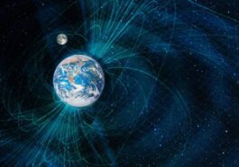 Illustration des lignes de force du champ magnétique de la Terre / Crédit : iStock/NASA
