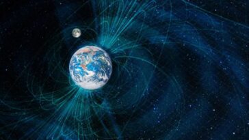 Le mystère de l'inversion du champ magnétique de la Terre, le son inquiétant du phénomène 19 Illustration des lignes de force du champ magnétique de la Terre / Crédit : iStock/NASA