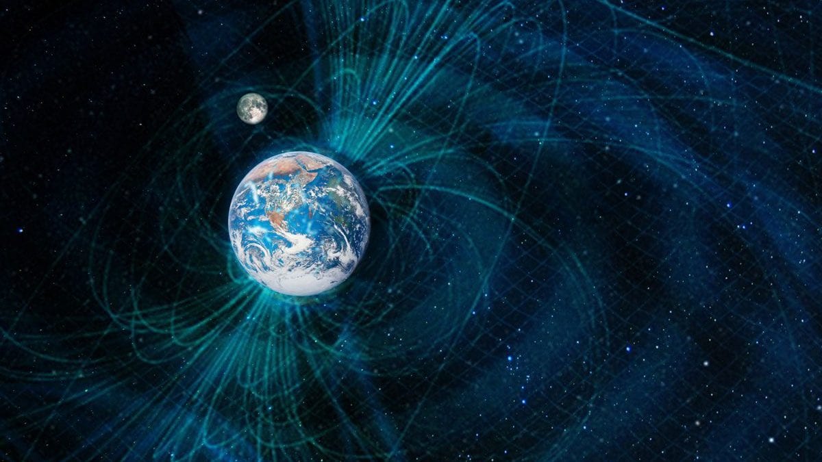 Le mystère de l'inversion du champ magnétique de la Terre, le son inquiétant du phénomène 2 Illustration des lignes de force du champ magnétique de la Terre