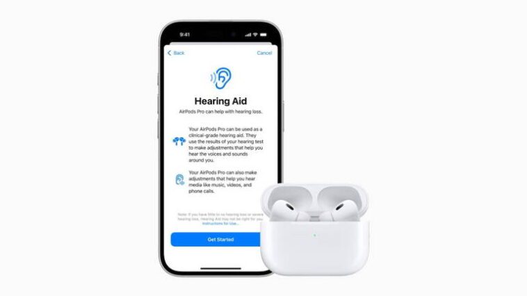 Les fonctions de santé auditive des AirPods Pro 2 ne seront pas disponibles dans tous les pays 1 Les fonctions de santé auditive des AirPods Pro 2 ne seront pas disponibles dans tous les pays